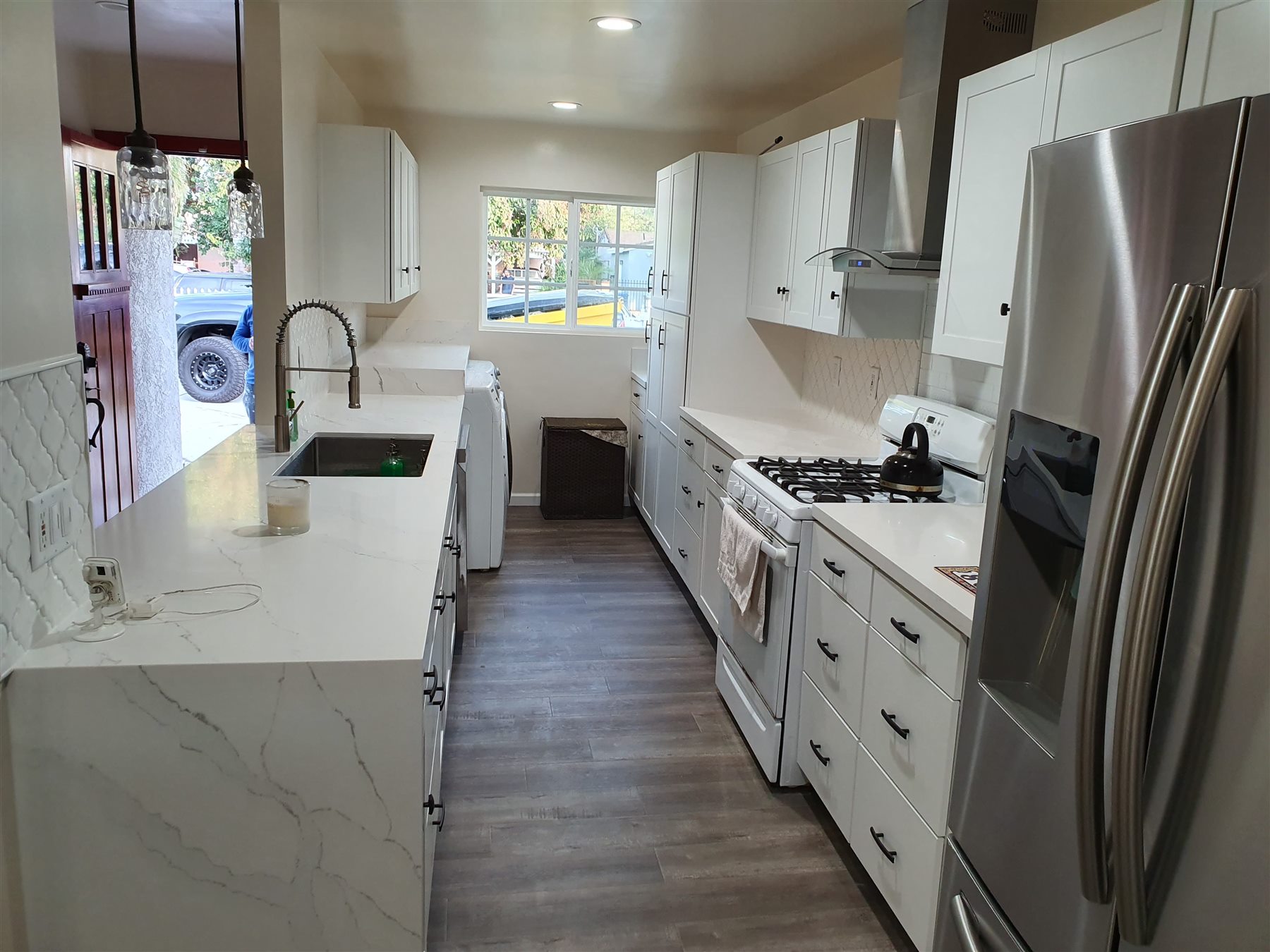 Completed kitchen and flooring remodel